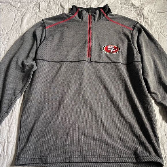 Antigua Other - Antigua  Men’s San Francisco 49ers Full 1/4 Zip Pullover Sweater - Large